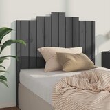 vidaXL Posteljno vzglavje sivo 106x4x110 cm trdna borovina Cene