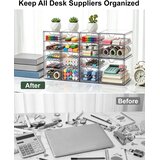 GOMAIHE 2x prozoren organizator za kozmetiko z 10 predali | Shoptok.si