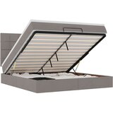  Otomanski posteljni okvir z vzmetnico taupe 160x200 cm blago, (22053332) | Shoptok.si