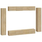  8-dijelni set TV ormarića boja hrasta sonome konstruirano drvo | shoptok.hr