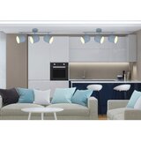 Candellux Lighting svetlo modra stropna svetilka s kovinskim senčilom 55x10 cm azuro | Shoptok.si