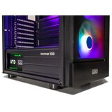 UGD Kuciste Hammer 3313, ATX, providna stranica, ugradjena 4xRGB kulera, Crno | ePonuda.com