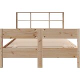 vidaXL Krevet s regalom za knjige bez madraca 135x190 cm od borovine | shoptok.hr