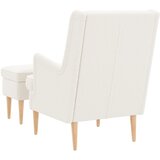 Fotelja s footstoolom 2 kom. Krem Bouclé 79 x 79 x 87,5 cm | Shoptok.si