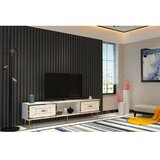 Hanah home Hanah Kućna TV komoda Arno, 150x40,6x29,6 cm, Bijelo-zlatna boja | Eponuda.ba