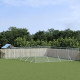 vidaXL Vanjski kavez za pse s krovom srebrni 10x8x2 5m pocinčani čelik Cijene