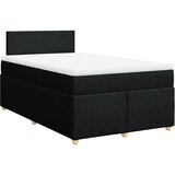  Krevet s oprugama i madracem crni 120 x 200cm od tkanine | shoptok.hr