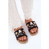 Boto Women's Sandals With Golden Buckles On Platform Black Rigasta | ePonuda.com