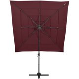  Vrtni suncobran s 4 razine i stupom 250 x 250 cm bordo | Eponuda.ba