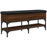  The Living Store Klop za čevlje rjavi hrast 102x32x45 cm inženirski les - Klop Za Čevlje, (21448248) | Shoptok.si