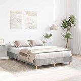 vidaXL Posteljni okvir brez ležišča Betonsko siva 120x200 cm | Shoptok.si