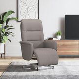 vidaXL Fotelj z oporo za noge taupe blago | Shoptok.si