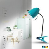 Aigostar - Stona lampa sa stezaljkom 1xE27/11W/230V plava/hrom | Eponuda.com