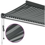 vidaXL Tenda na uvlačenje antracit-bijela 5x3 m od tkanine i aluminija | shoptok.hr