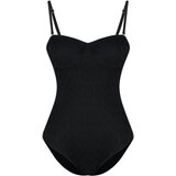 Trendyol Black Balconet Textured Swimsuit | shoptok.hr