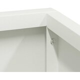  Vrtna saksija Bijelo 100 x 100 x 50 cm Čelična vrata | shoptok.hr