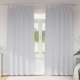 vidaXL Zavese z zavesami 2 pcs Svetlo siva 260 x 140 cm Poliester | Shoptok.si