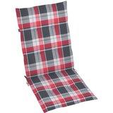  Jastuci za stolice 6 kom crveni karirani 120x50x3 cm od tkanine | shoptok.hr