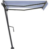  Samostojeća tenda na ručno uvlačenje 350 x 250 cm plavo-bijela | shoptok.hr