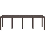 vidaXL Vrtni stol smeđi 250x100x73 cm Polipropilen, Vrtni stol smeđi 100x100x73 cm Polipropilen, Vrtni stol smeđi 150x100x73 cm Polipropilen | shoptok.hr