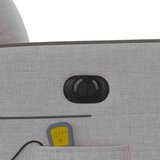 vidaXL Električni masažni naslanjač sivo blago | Shoptok.si