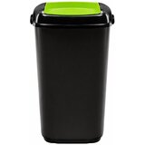  Koš za smeti črn pla 90l nihalen PLA - ZELEN POKROV | Shoptok.si