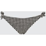 Trendyol Black Gingham Textured Bikini Bottoms | shoptok.hr