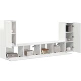 4 pcs Visok sijaj bela - - Bela - 71.73 - 98 x 31 x 29,5 cm - 2025-vidaXL-Uvoz_2 | Shoptok.si