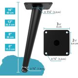 SUNVFAFA 4x kovinske noge za pohištvo - 15,5 cm | Shoptok.si