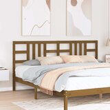  Uzglavlje za krevet boja meda 206 x 4 x 100 cm masivna borovina | Eponuda.com
