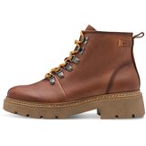 Tamaris Gležnarji z vezalkami konjak | Shoptok.si