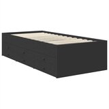  Krevet na dan s ladicama Crna 100 x 200 cm Konstruirano drvo | shoptok.hr