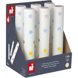 set kišnih štapova za decu confetti, beli, 6 komada