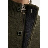 Barbour Telovniki & Jope Essential Elbow-Patch Cardigan - Seaweed Zelena | Shoptok.si