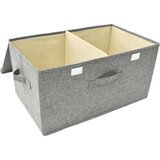 vidaXL Kutija za pohranu od tkanine 50 x 30 x 25 cm siva | shoptok.hr