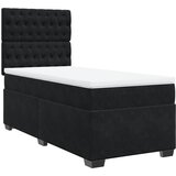  Box spring krevet s madracem crni 90x190 cm baršunasti | shoptok.hr