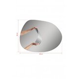 Hanah home ogledalo piago silver