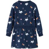  Dječja haljina s dugim rukavima modra 140 | shoptok.hr