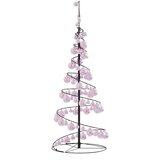 vidaXL LED božićno drvce s kuglicama 80 LED toplo bijelo 120 cm | shoptok.hr