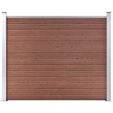 vidaXL Ograjni panel WPC 180x146 cm rjav Cene