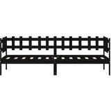  Dnevni ležaj crni 80 x 200 cm od masivne borovine | shoptok.hr