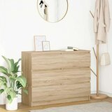 vidaXL Komoda sonoma hrast 100x35x76 cm inženirski les | Shoptok.si