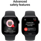 Apple watch serija 11 gps 42mm m/l crna MEQU4ZR/A aluminijasto ohišje športna zapestnica crna | Shoptok.si