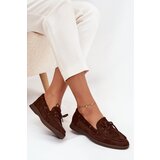 Boto Women's Flat Loafers with Laces Chocolate Zalina | shoptok.hr