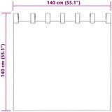  Zavjese za zamračivanje 2 kom. Svjetlosiva 140 x 140 cm Baršun | shoptok.hr