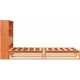  Krevet s regalom za knjige bez madraca 100x200 cm masivno drvo | shoptok.hr