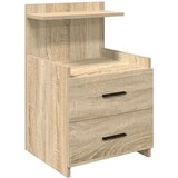vidaXL Noćni ormarić s 2 ladice Sonoma hrast 40x36,5x62 cm | shoptok.hr