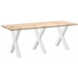  Noge za blagovaonski stol X-oblikovane 3 kom Bijele 80 x (72-73) cm Čelične | shoptok.hr