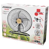 Johnson Stajaći ventilator 3u1 WOOD 80W/230V prečnik 50 cm crna/bež | Eponuda.com