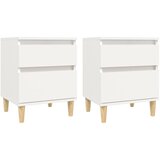Maison Chic Dvo delni komplet Nočne omarice - Nočne mize Bela 40x35x50 cm, (21689683) Cene